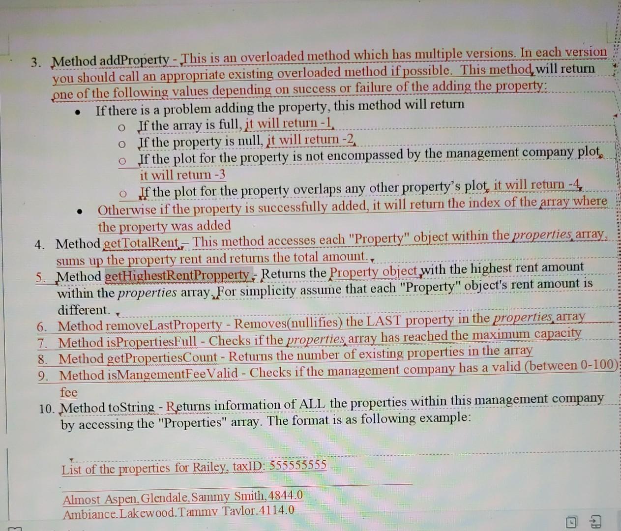Solved A property management company manages individual | Chegg.com