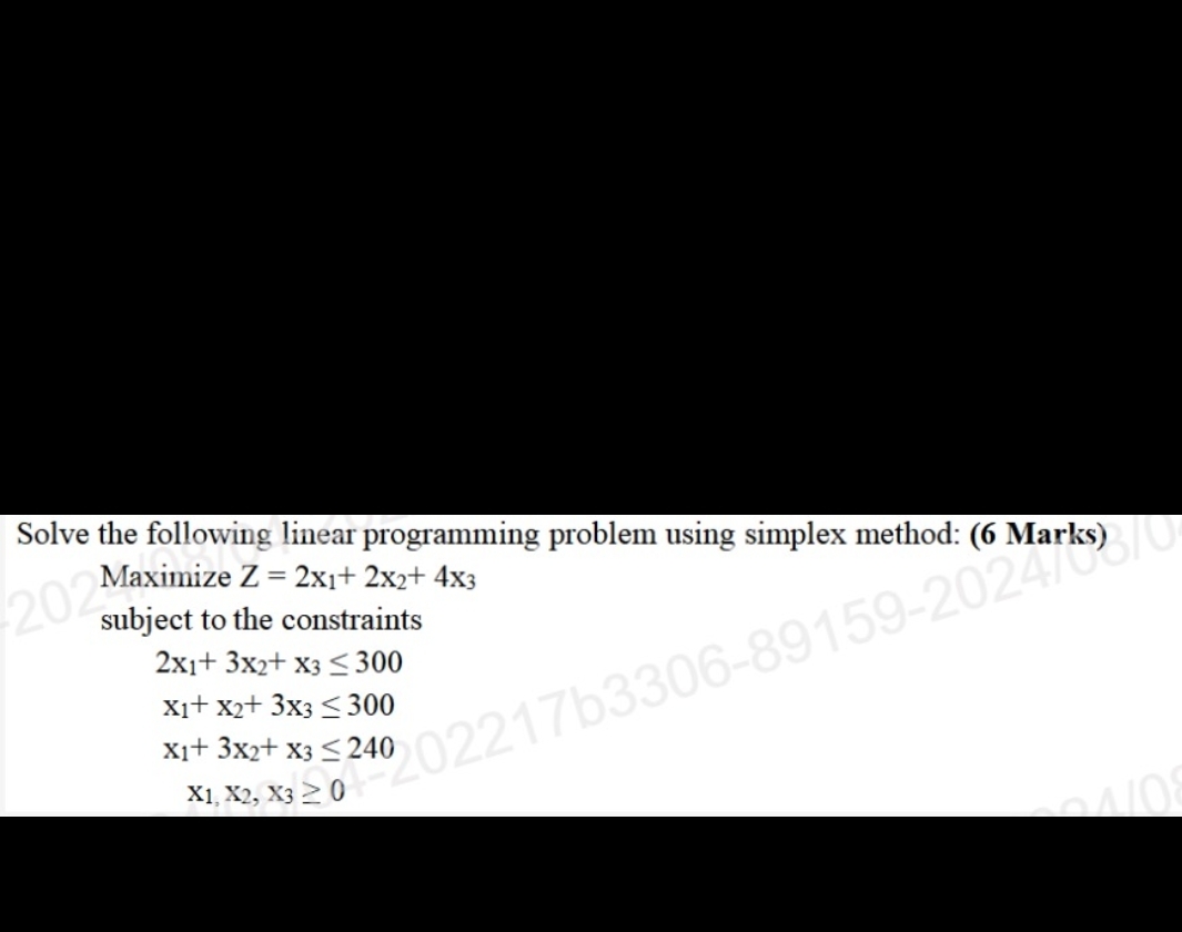 Solved Solve the following linear programming problem using | Chegg.com