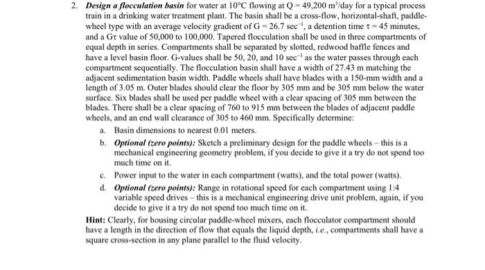 solved-2-design-a-flocculation-basin-for-water-at-10-c-chegg