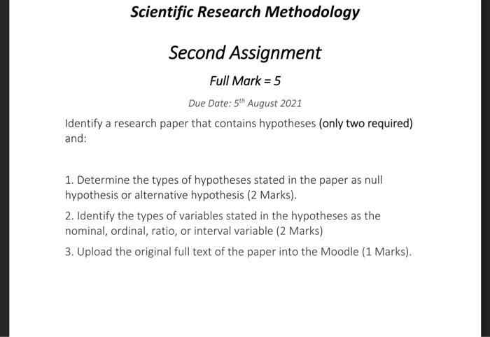 what is a methodology paper