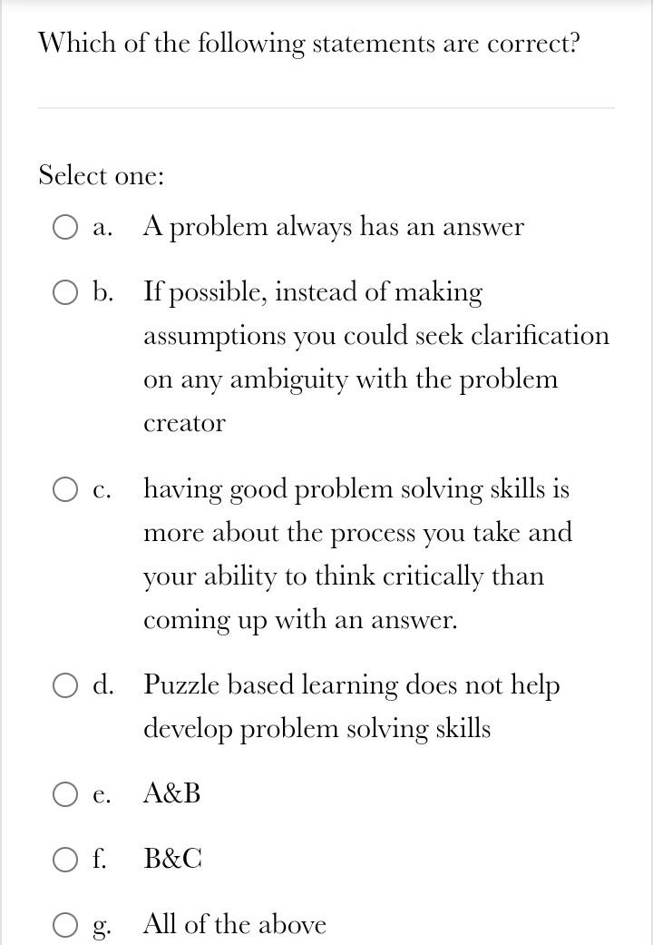 Solved Which of the following statements are correct? Select | Chegg.com