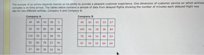 Solved The success of an airline depends heavily on its | Sns-Brigh10