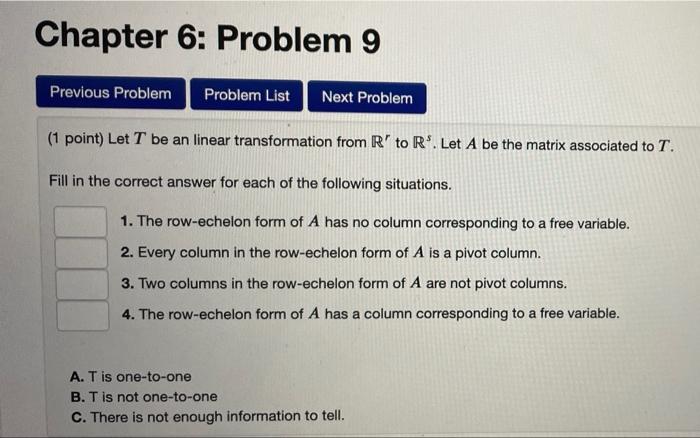 Solved Chapter 6: Problem 9 Previous Problem Problem List | Chegg.com