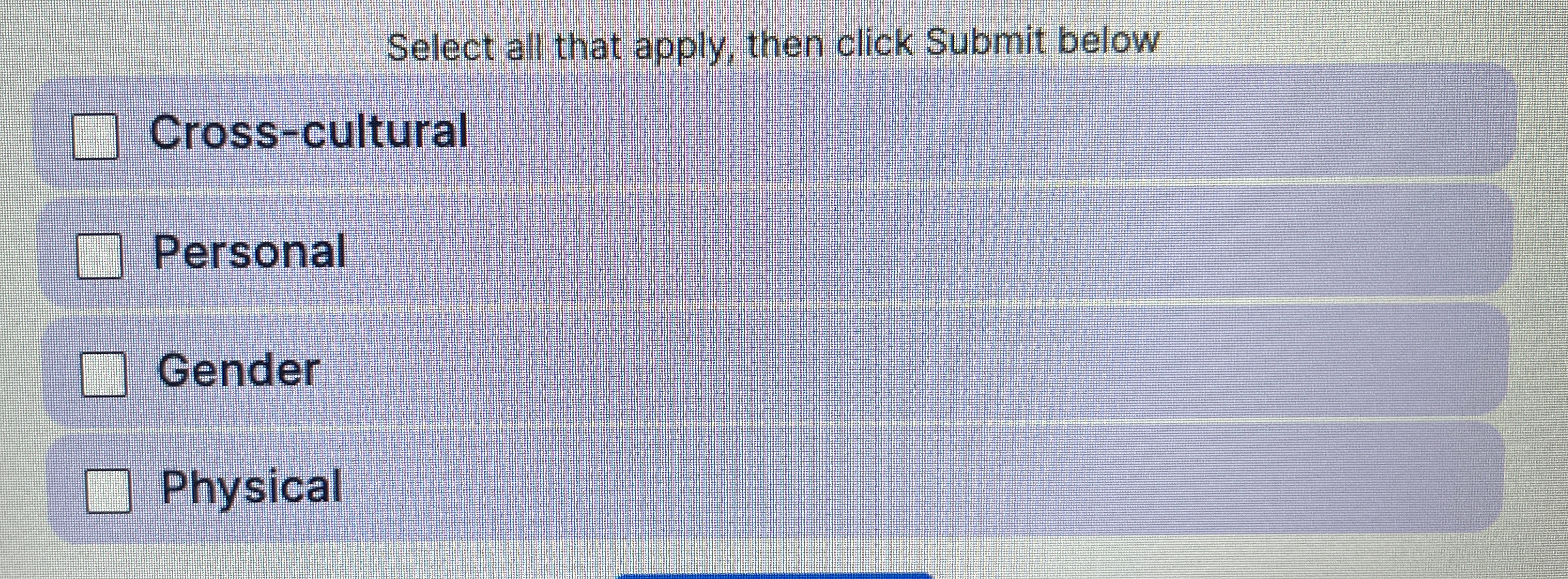 Solved Select all that apply, then click Submit | Chegg.com