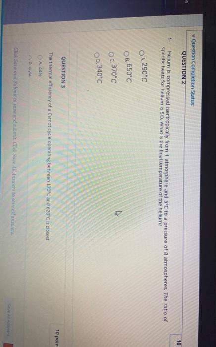 Solved w Question Completion Status: QUESTION 1 10 points | Chegg.com