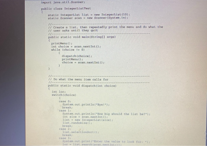 Solved Searching and Sorting In An Integer List File Integer | Chegg.com