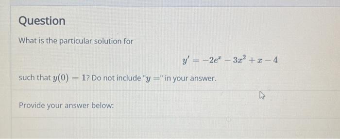 y x2 4x 3 answer