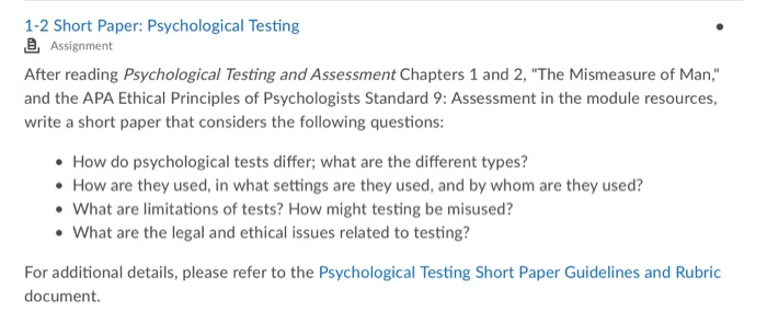 apa short paper