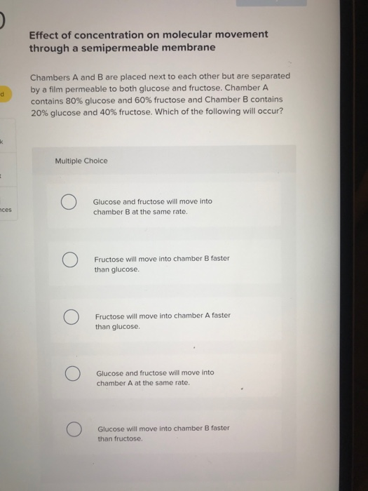 Solved Concentration and media effect on diffusion rate U If | Chegg.com