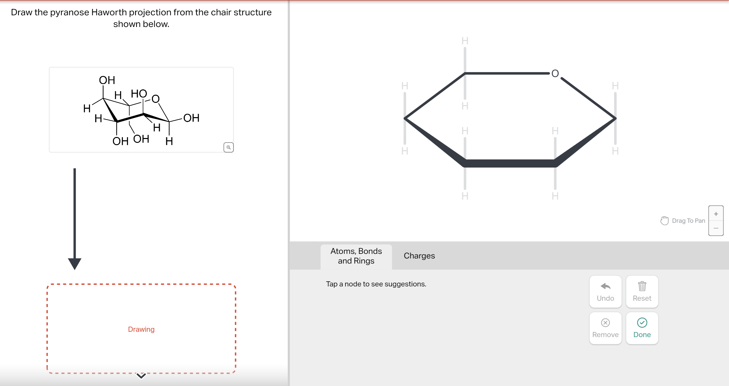 Solved Draw the pyranose Haworth projection from the chair | Chegg.com