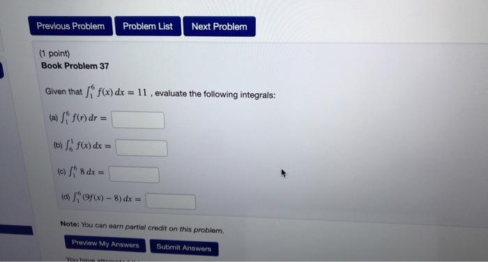 Solved Previous Problem Problem List Next Problem (point) | Chegg.com