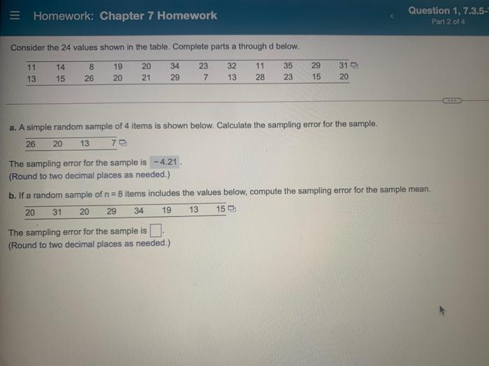 homework chapter 7