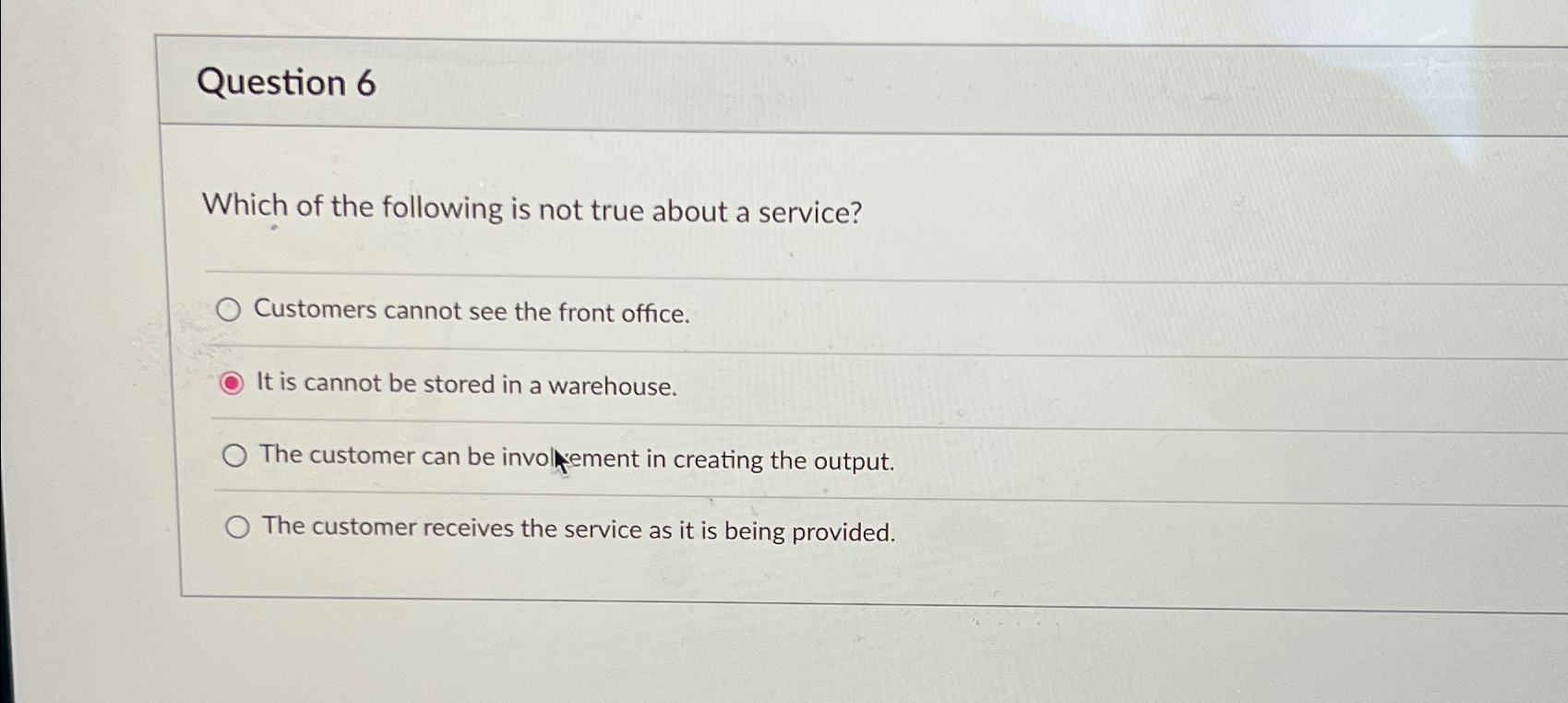 Solved Question 6Which of the following is not true about a | Chegg.com