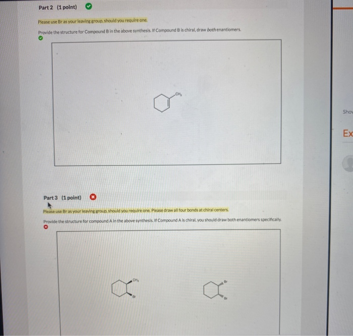 Solved 24 Question (3 Points) Provide The Missing Compounds | Chegg.com