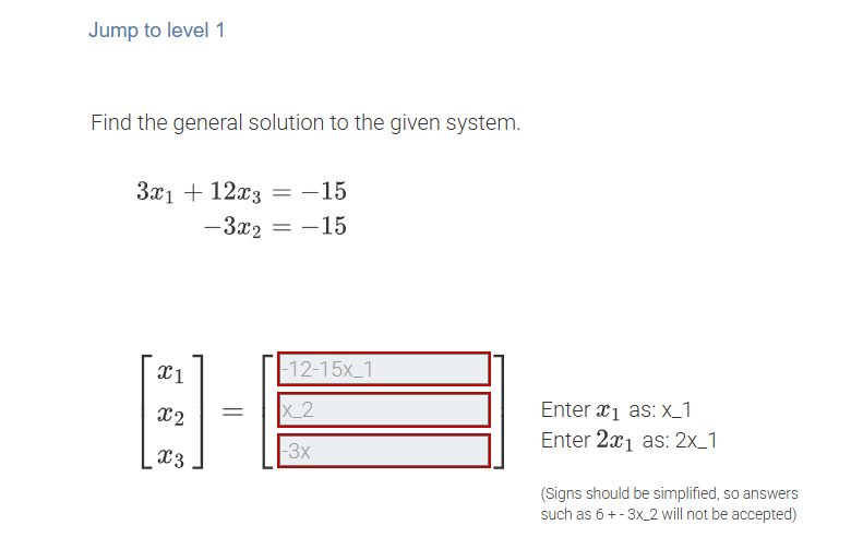 Solved Find the general solution to ﻿the given system.Jump | Chegg.com