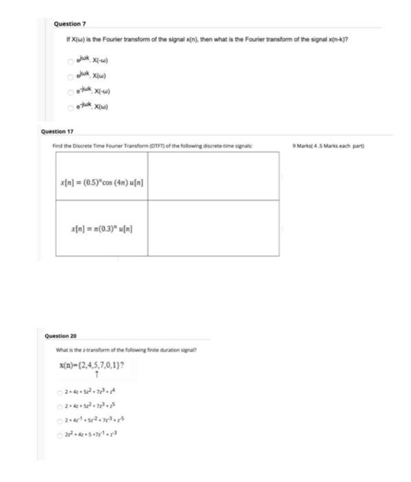 Solved Determine The Inverse Z Transform Of The Following