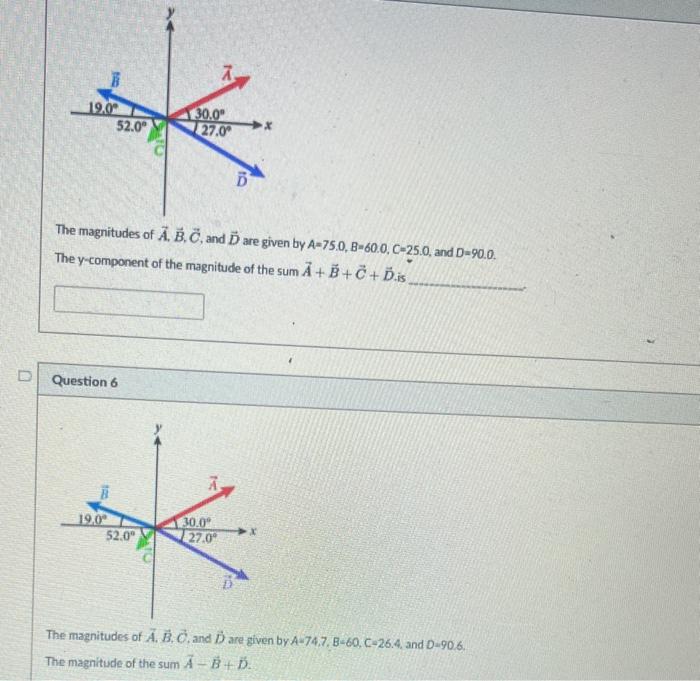 Solved The Magnitudes Of A,B,C¨, And D Are Given By | Chegg.com