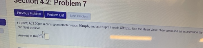 Solved 4.2: Problem 7 Previous Problem Problem List Next | Chegg.com