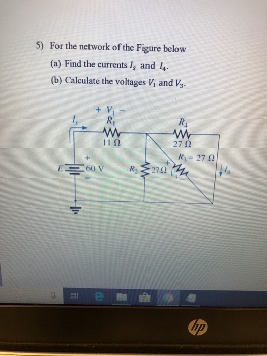 Solved for the network below in the figure below determine | Chegg.com