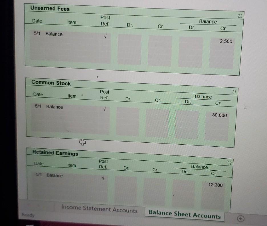 Solved Comprehensive Problem 1 Part 4 and Part 6: The | Chegg.com