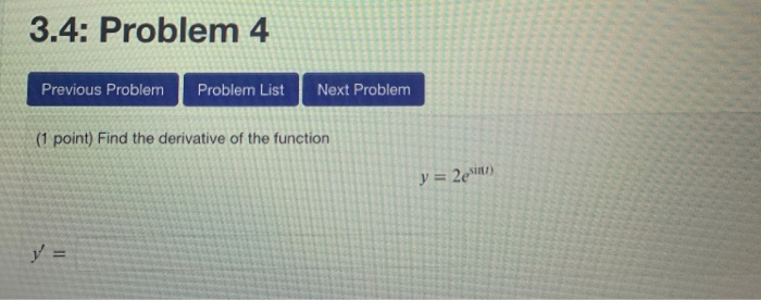 Solved 3.10: Problem 1 Previous Problem Problem List Next | Chegg.com