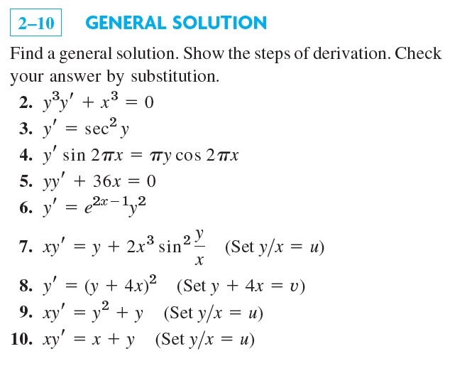 Solved GENERAL SOLUTIONFind a general solution. Show the | Chegg.com