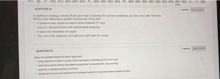 Solved QUESTION 54 points In addition to making a vitamin D | Chegg.com