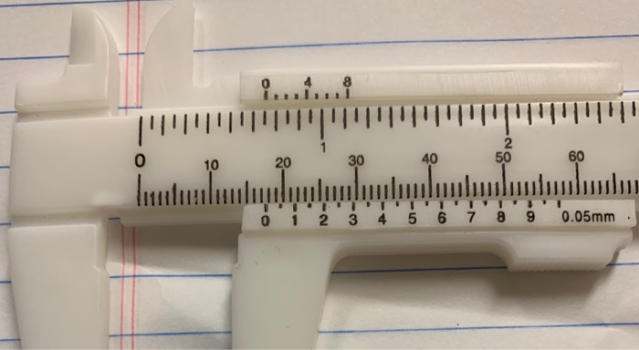 Solved record the main scale reading and vernier | Chegg.com