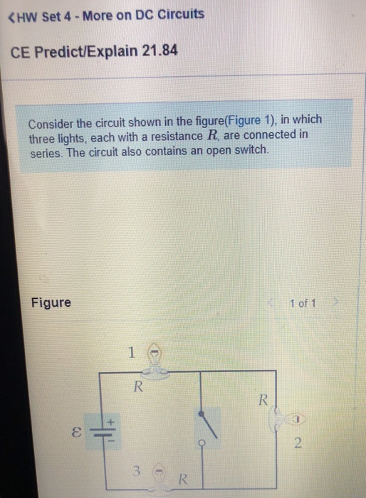 Solved The figure (Figure 1) shows a simplified circuit for | Chegg.com