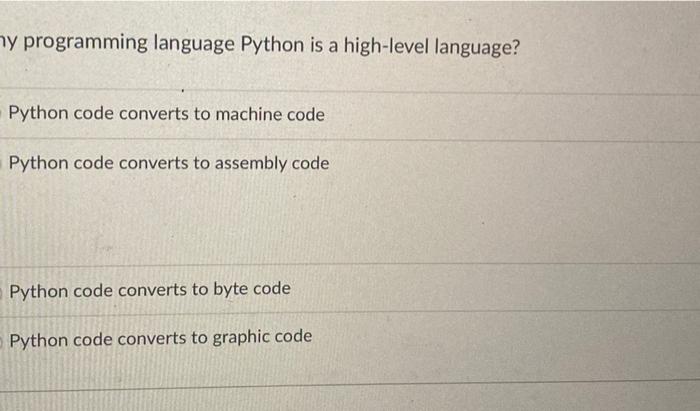 Solved ny programming language Python is a high-level | Chegg.com
