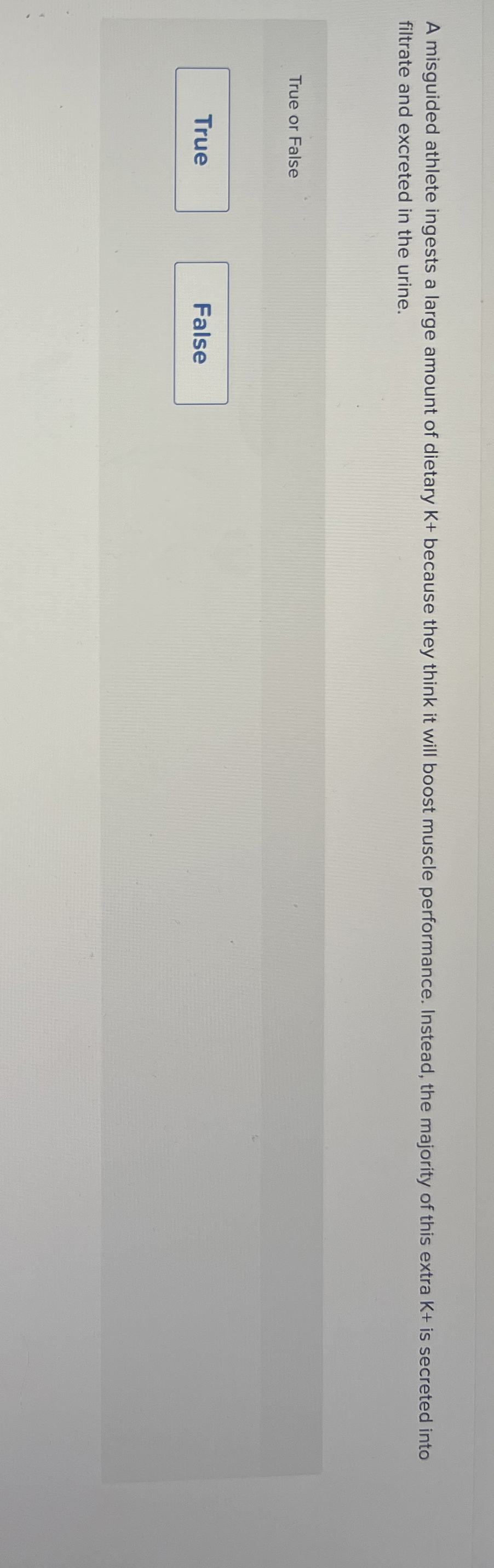 Solved A misguided athlete ingests a large amount of dietary