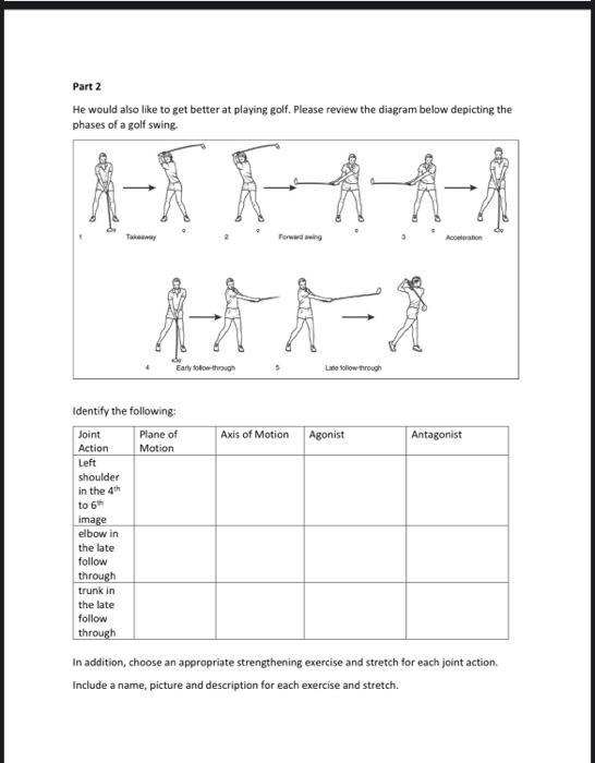 KINS 276 Lab Kinesiology Summary Activity Case Study | Chegg.com