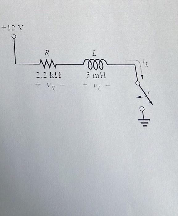 Solved underline as I did) b) Draw graphs of iL, VL and VR. | Chegg.com