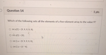 Solved Question 141 ﻿ptsWhich of the following sets all the | Chegg.com