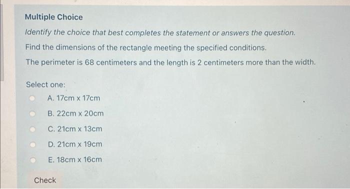 Solved Multiple Choice Identify the choice that best | Chegg.com