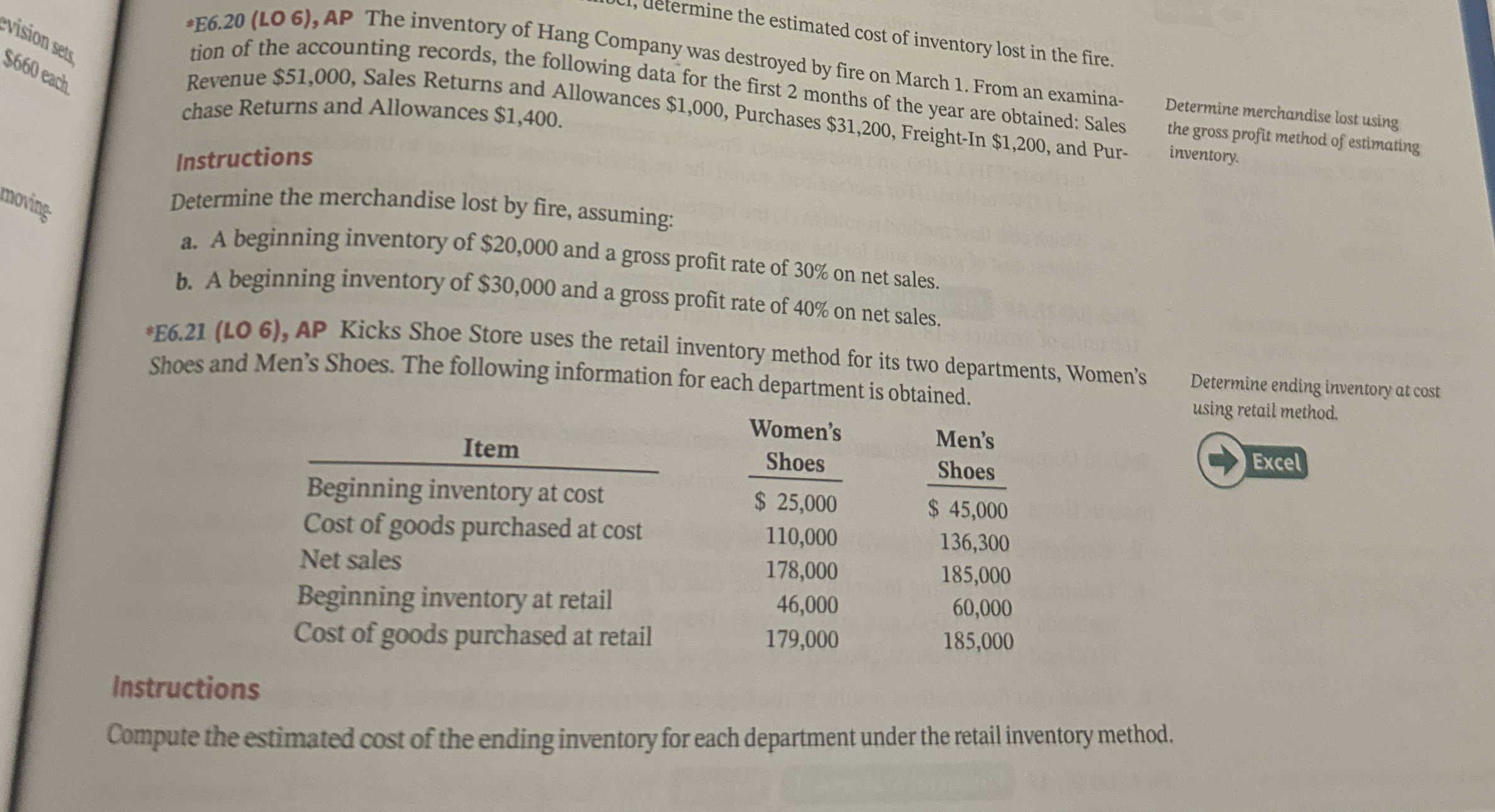 Solved determine the estimated cost of inventory lost in the | Chegg.com
