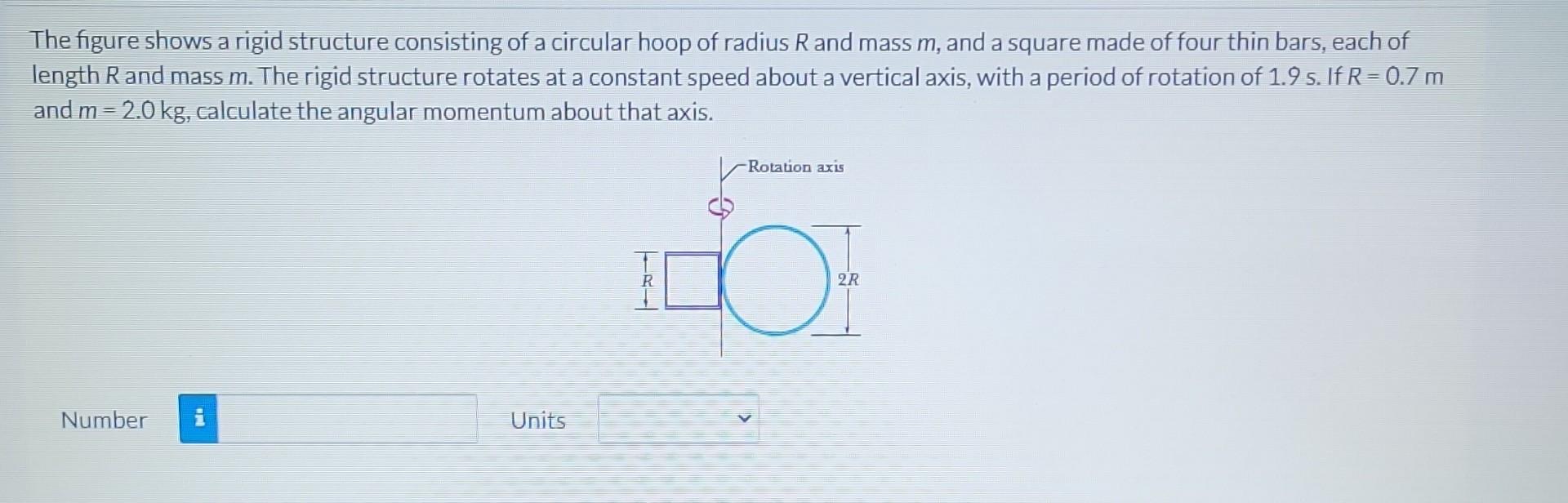 Solved The figure shows a rigid structure consisting of a | Chegg.com