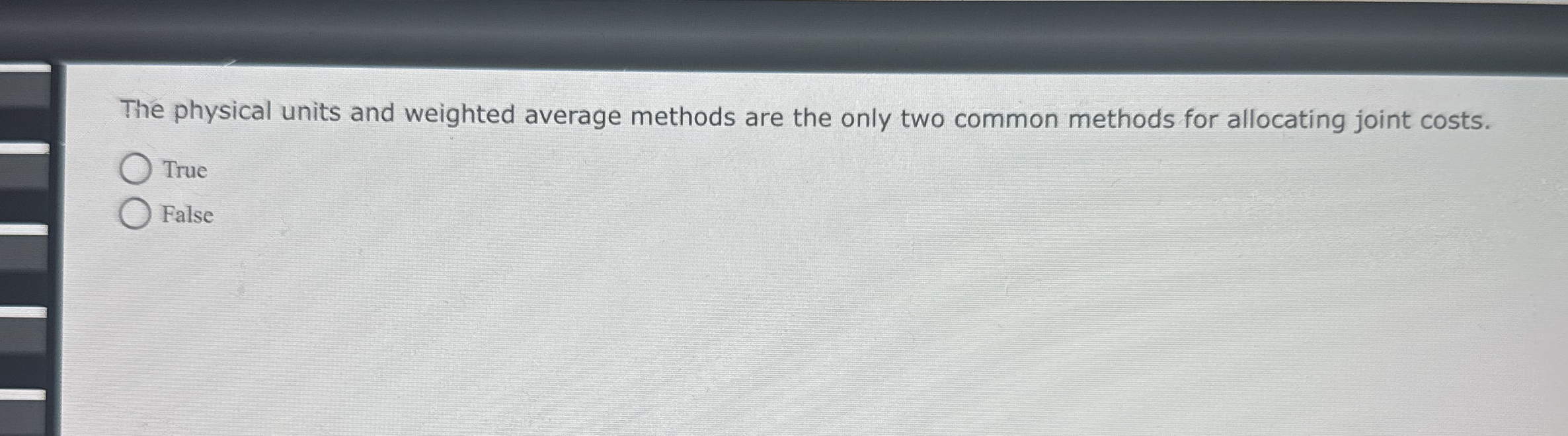 Solved The physical units and weighted average methods are | Chegg.com