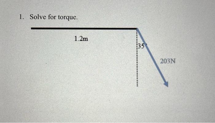 Solved Can Someone Help Me Solve For Torque And Show Me The | Chegg.com