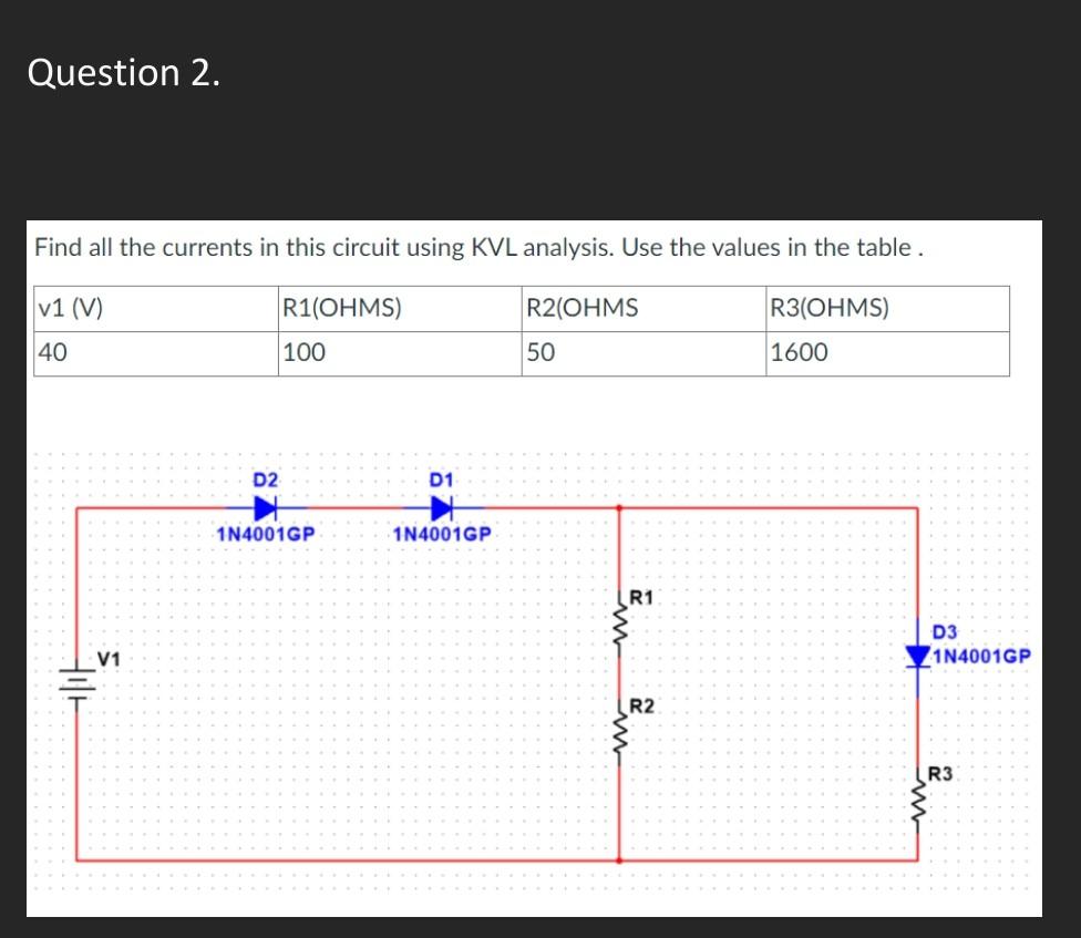 Solved Calculate Vo Find All The Currents In This Circuit | Chegg.com