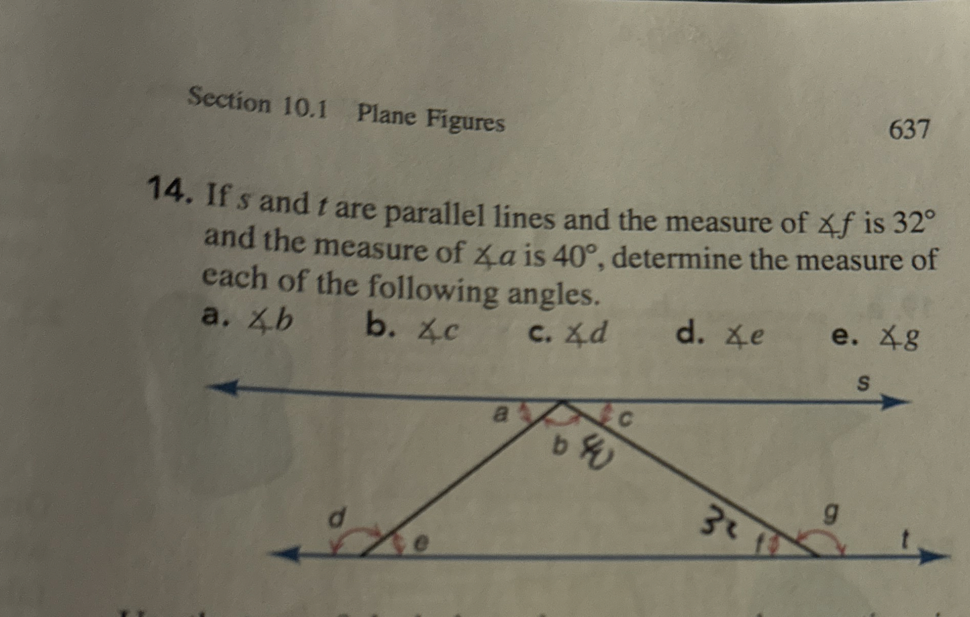 Solved Section 10.1 ﻿Plane Figures63714. ﻿If s ﻿and t ﻿are
