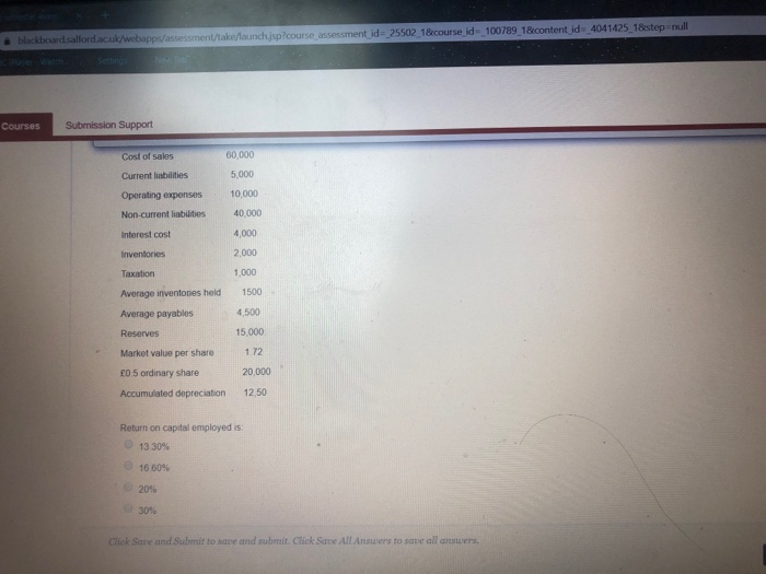 Solved Blackboard.salford.ac.uk/webapps/assessment/take/l...