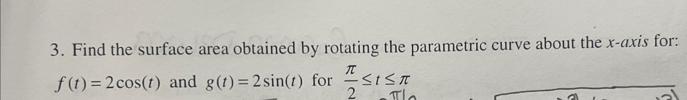 Solved Find the surface area obtained by rotating the | Chegg.com