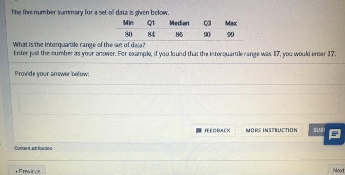 solved-the-five-number-summary-for-a-set-of-data-is-given-chegg