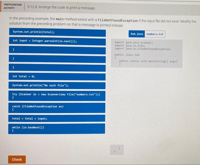 solved-participation-activity-9-12-8-arrange-the-code-to-chegg