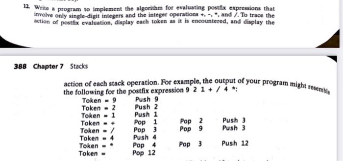 Solved 12. Write a program to implement the algorithm for | Chegg.com