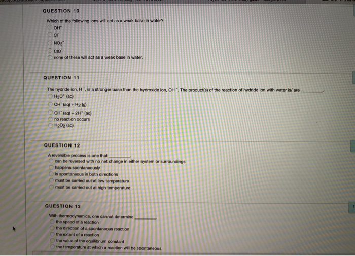Solved QUESTION 5 The data in the table below were obtained | Chegg.com