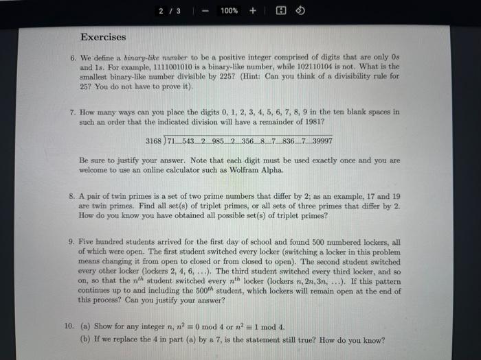 Solved Exercises 6. We define a binary-like number to be a | Chegg.com
