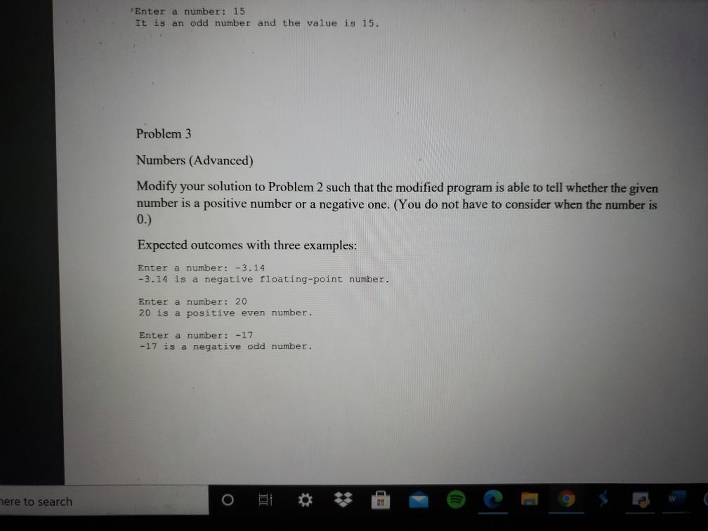 Solved Problem 2 Numbers Write a Python program that can | Chegg.com
