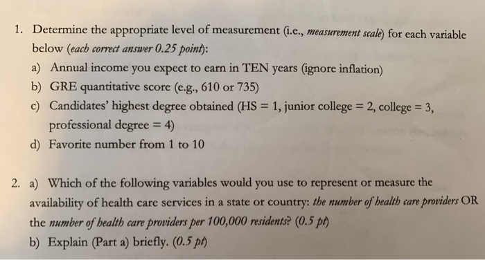 Chapter 3: Levels Of Measurement And Scaling